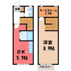 キューブタウン長田 Cの物件間取画像